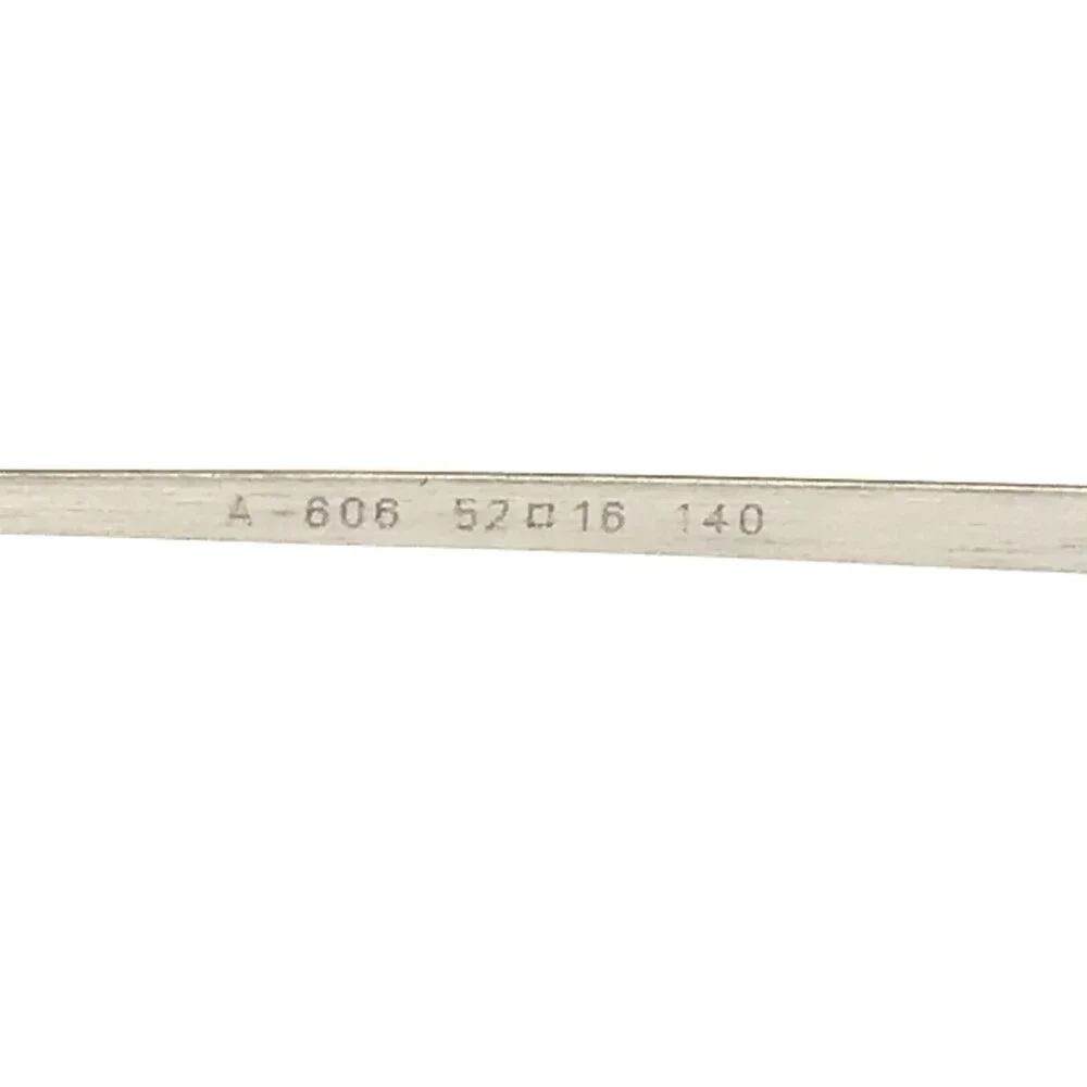 ANCCI Eyeglasses Frames A-606 18K GP Silver Cat Eye Wire Rim 52-16-140